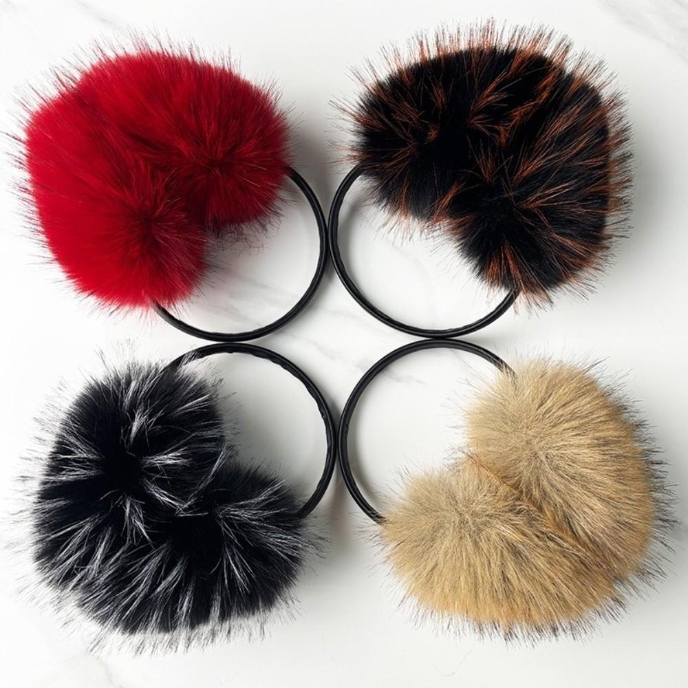 Solid Color Winter Earmuffs Ear Cap Ear Mask Cute Faux Fur Plush Earmuffs  Men