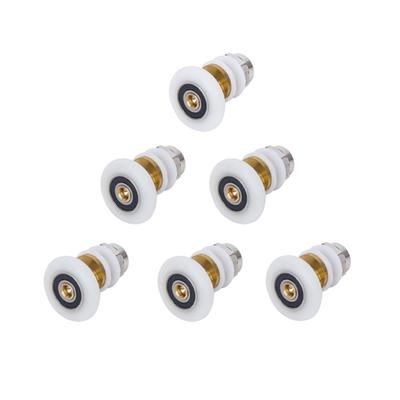 6pcs Replacement Bathroom Shower Door Rollers Runner Wheels 25mm