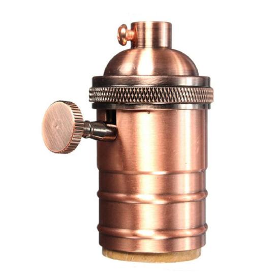 

Винтаж E26 E27 Подвесной светильник с держателем лампы Эдисона с винтовой крышкой и цоколем ярко-розовый