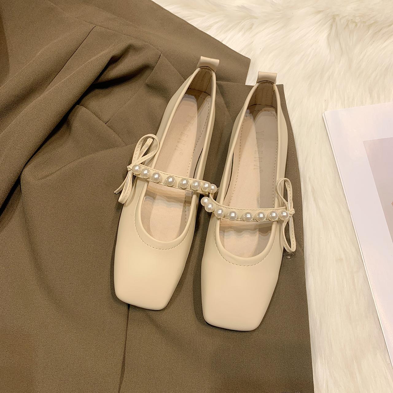 

Модные женские туфли на плоской подошве Gentle Temperament, лето 2024 г., новые удобные универсальные повседневные туфли с неглубоким носком и узлом-бабочкой 40 абрикосовый