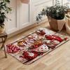 1Pcs Anti Fatigue Kitchen Rugs, Cooker Red Print Waterproof Non-Slip Thick Cushioned Kitchen Mat Heavy Duty Comfort Standing Mat for Kitchen