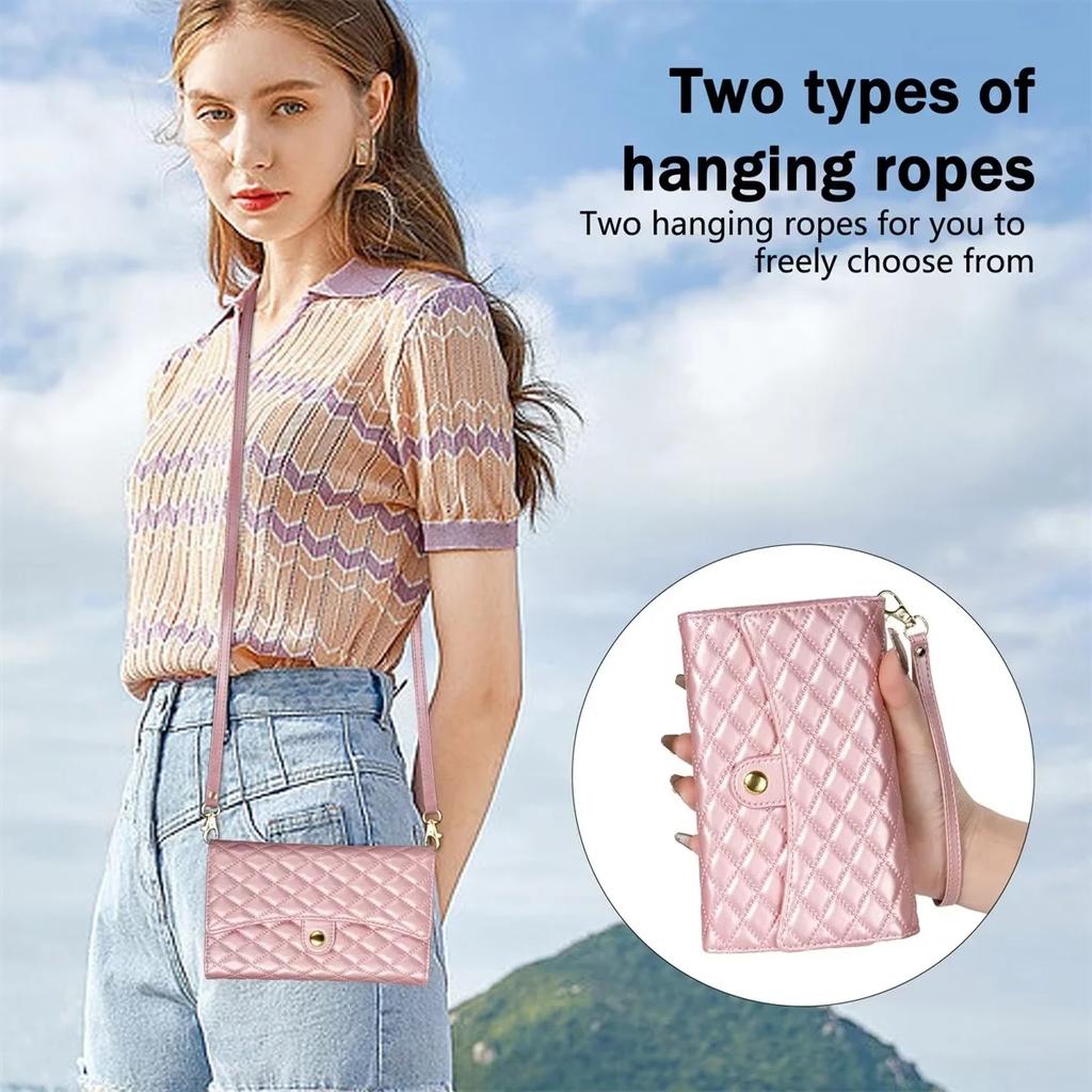 Crossbody Leather Case For Samsung Galaxy A16 A36 A56 A06 A15 A25 A35 A55 A14 A24 A34 A54 A13 A23 A33 A53 A05S A04S Wallet Cover