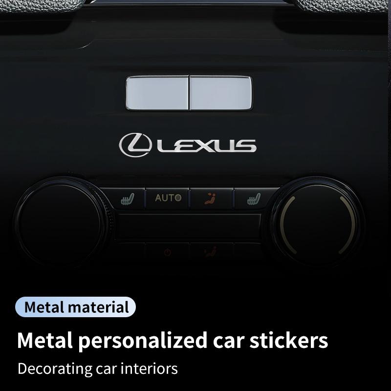 AABGD1 3D Metal Car Emblem Letter Decorative Stickers Badge Decal For Lexus F SPORT ES ES300 GS IS GS200 LS LX570 RX300 IS250 LX NX UX