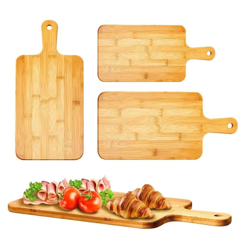 

With Handle Pizza Making Tray Nonstick Wooden Pizza Paddle Smooth Surface Food Serving Plate Fruit 27*15*1.4cm