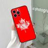 Canada Canadian Flag Silicone Soft Case For iPhone 17 Air 11 14 15 16 Pro Max 12 13 Mini 16e 16 Plus Back Cover