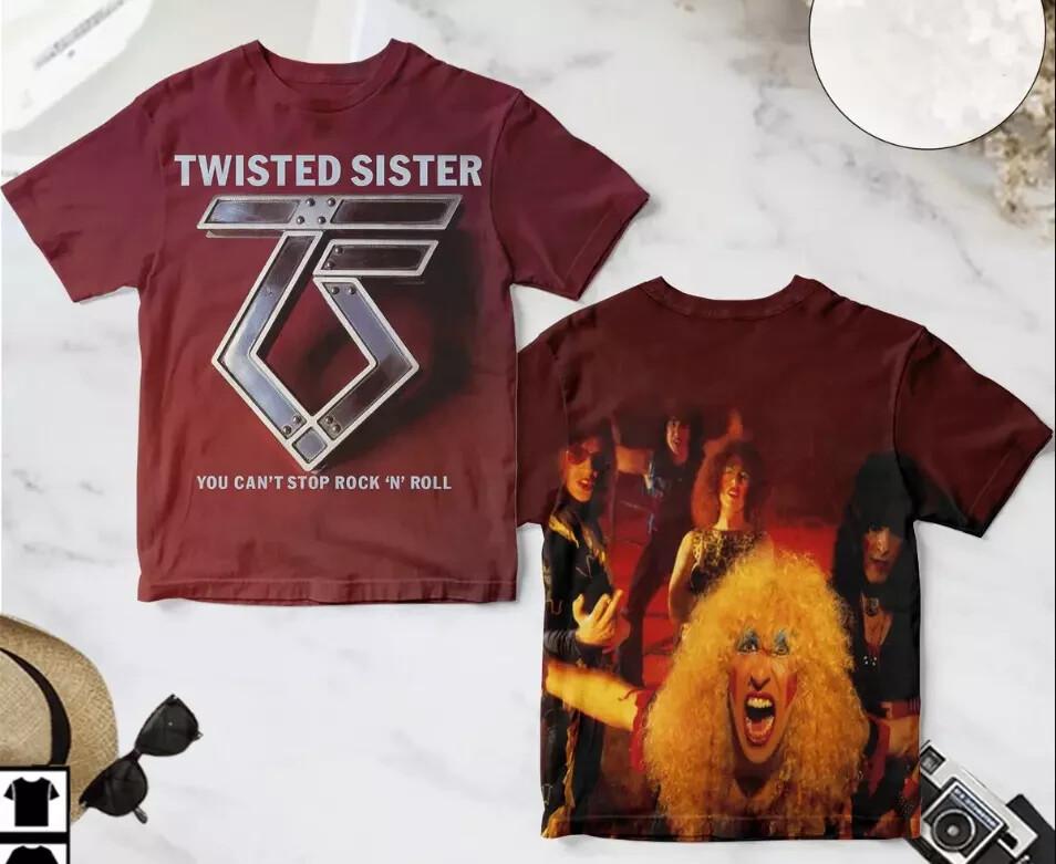Twisted Sister You Can t Stop Rock n Roll Album Cover AOP 3D T-shirt S