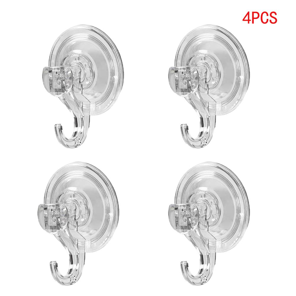 1/2/4/5/10pcs Suction Cup Hooks, Clear Reusable Heavy Duty Vacuum Suction Cup Hooks Glass Kitchen Bathroom Hooks for Towel