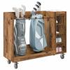 Golfkast met Wielen Gerecycled Hout Look 120 x 45 x 98 cm