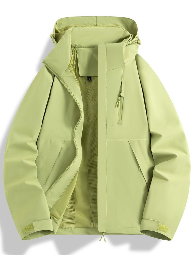 Unisex Single-Layer Windproof & Water-Repellent Jacket: Thin Mountaineering & Workwear, Spring/Fall, Customizable Logo Available