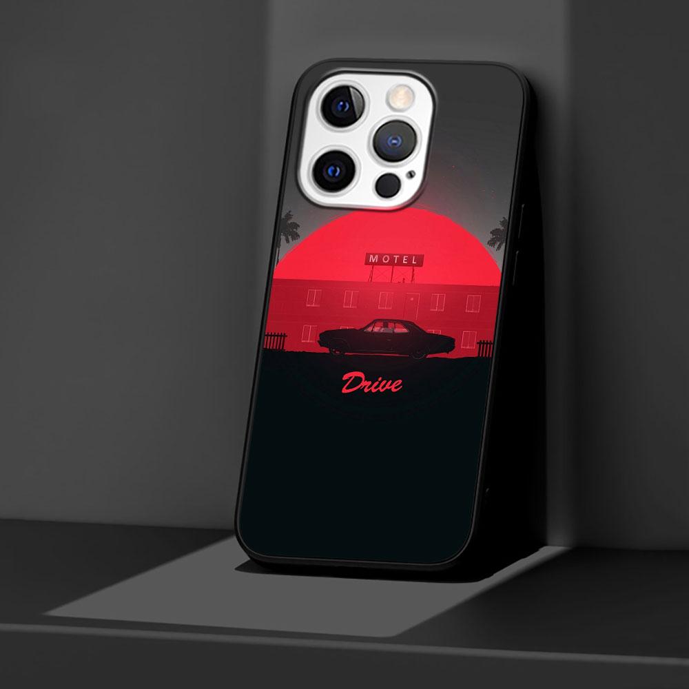 Movie Drive Ryan Gosling Art Case for Apple iPhone 14 11 16 Plus X XS 13 12 Mini XR 15 Pro Max Silicone Black Soft Phone Cover