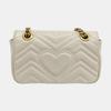 [Pre-Owned] Gucci GG Marmont Matelassé Mini Bag 'White' - Very Good #1CTLP5Y
