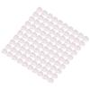 100Pcs Microphone Cover Dust Sweat Resistant Disposable Excellent Elasticity Reduce Noise Microphone CapsWhite Red Dot