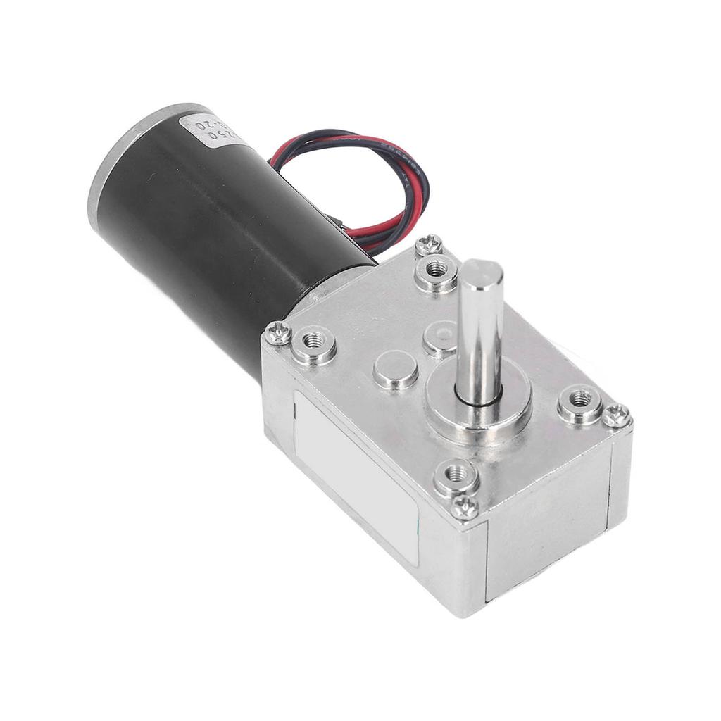 Geared Motor Small 18W Large Torsion Reversible Worm Speed Reduction Motor with Self Locking 12V