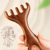 Handmade Sandwood Hair Comb And Face Massager Wide Tooth Comb For Scalp Health And Relaxation