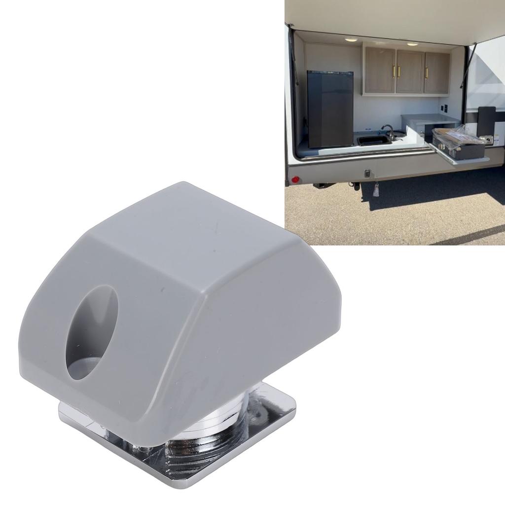 RV Push Cabinet Lock Zinc Alloy Keyless RV Push Button Cabinet Lock for Yachts Travel Trailers