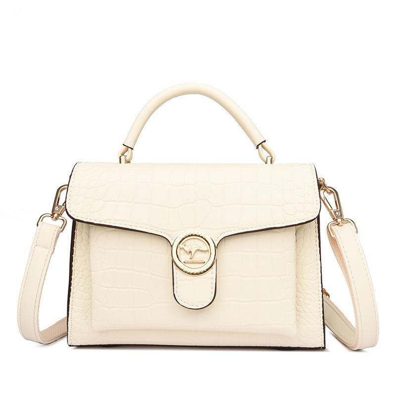 New Korean Style Fashion and Trendy Texture Crocodile Pattern Small Square Bag Hand-held One-shoulder Crossbody Bag for Women
