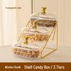 Elegant Multi-layer Snack and Fruit Plate with Lid for Coffee Table