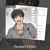Jujutsu Kaisen Haibara Kuma Keychain Set: Badge, Laser Ticket, Postcard, Bookmark, Anime Gift Doujin Goods
