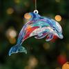 Colorful Animal Pendant Acrylic Suncatcher Window Hanging Ornament 2D Acrylic Printed Festive Decor