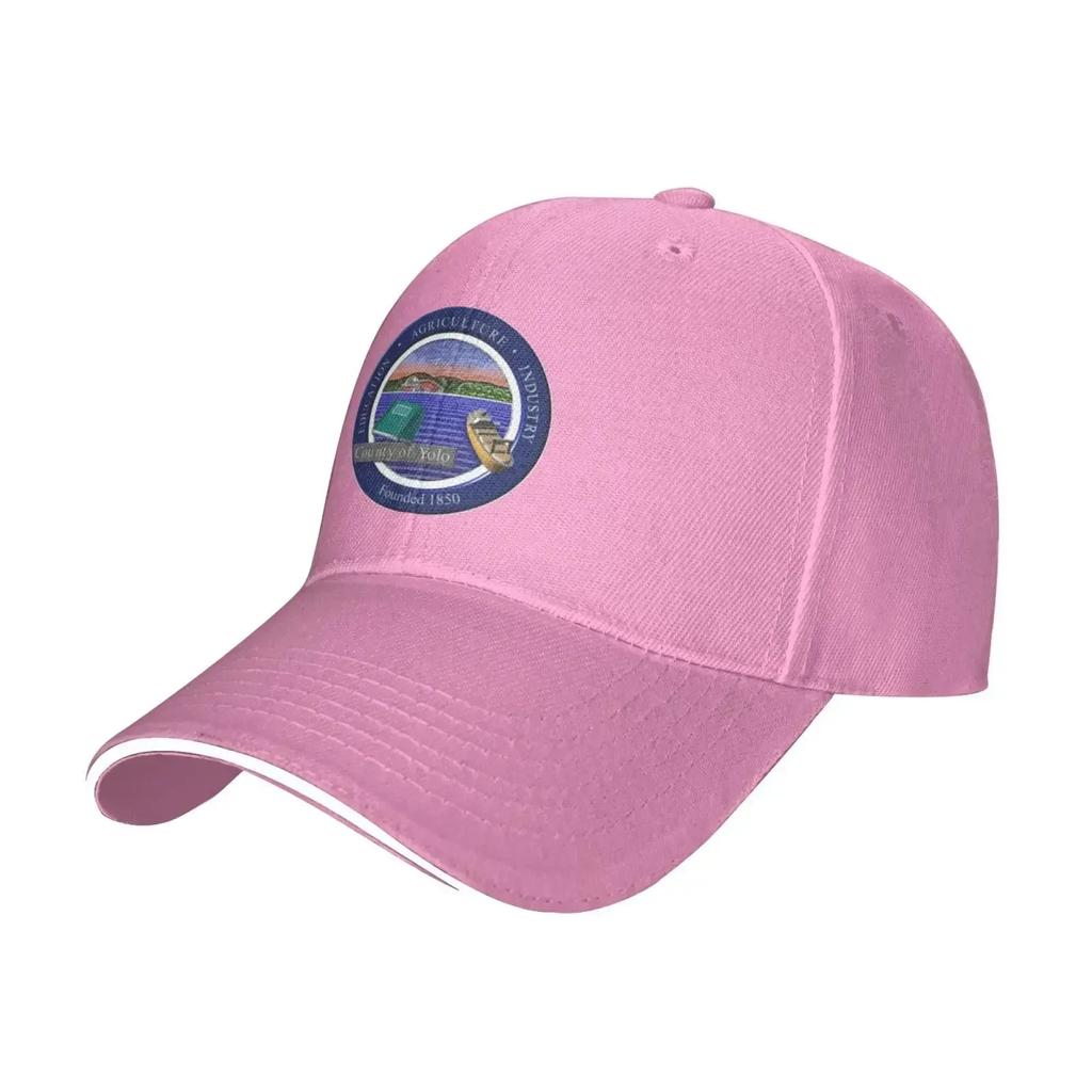 Seal of Yolo County California Baseball Cap Adjustable Snapback Sunhat Outdoor Sports Hip Hop Baseball Hat Casquette