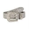 European and American Beautiful Women Belt Women Fashion Trendy Eye Shiny Style Western Rhinestone Buckle Wide Belt Waist Chain