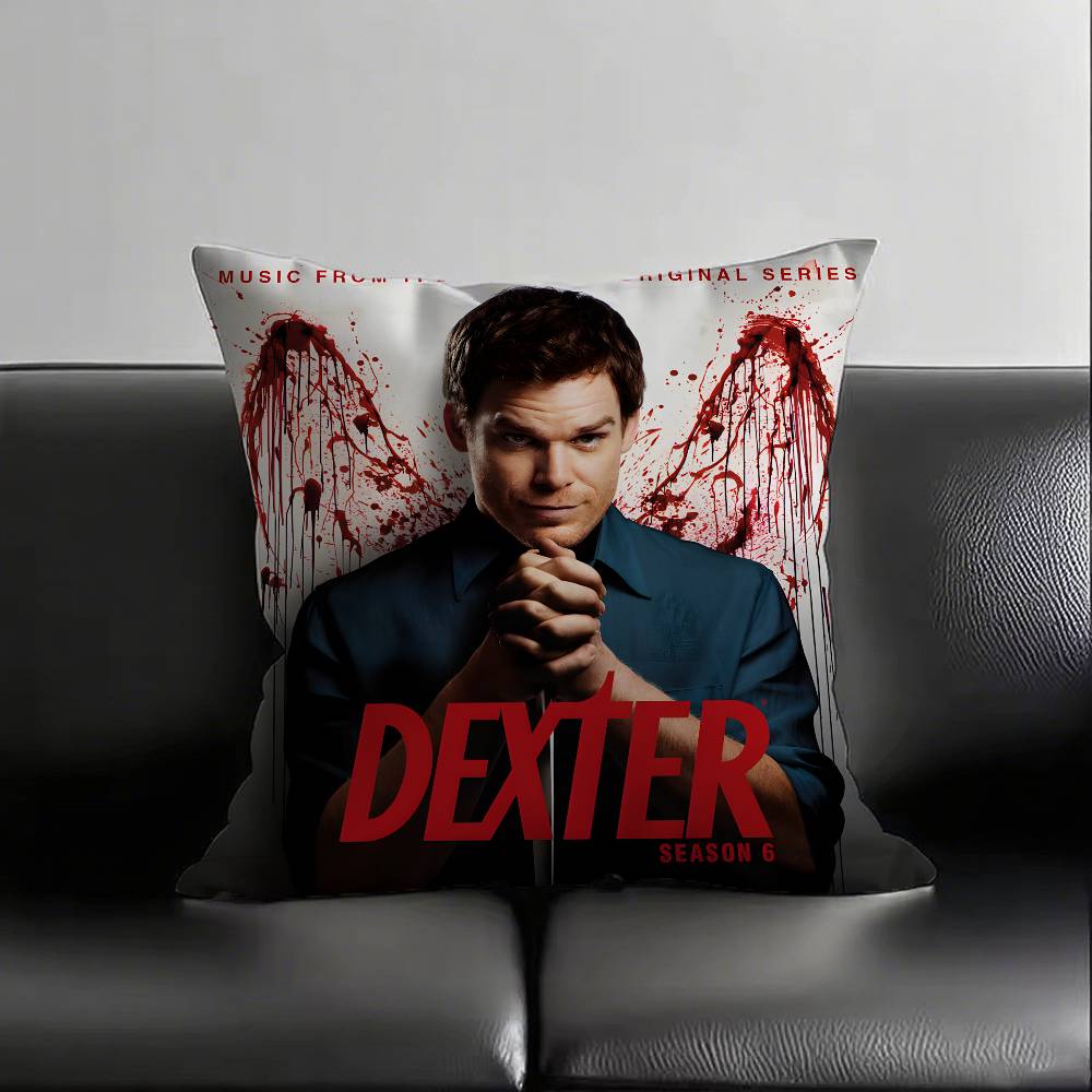 1pc Dexter TV Series Pillow Case Fashion Square Pillowcase Bedroom Sofa Room Ins Decoration Leisure
