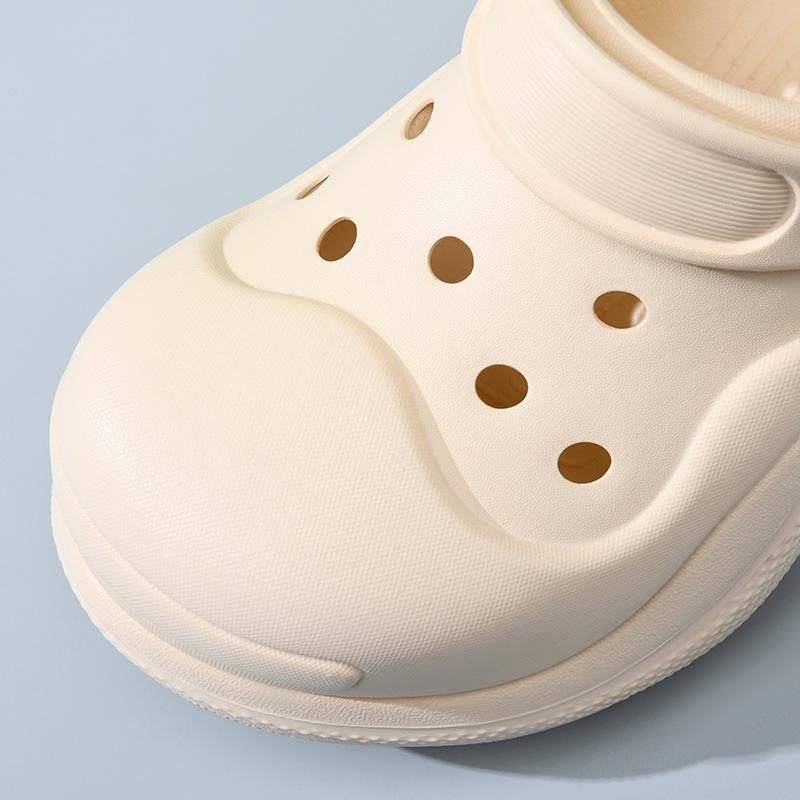 Girls' hole shoes heightening shoes wear thick soles, non-smelly feet, non-slip slippers, advanced sense