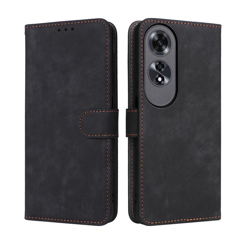 OPPO A60 4G Leather Phone Case with Card Holder, Stand, Lanyard & Wallet