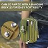 Waist Bag Oxford Waterproof Waist Bag Fanny Pack Waterproof Large Capacity Phone Case Wallet Pouch Gadget Pocket with Belt
