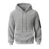 New Autumn and Winter Velvet Hooded Men's Casual Solid Color Sweatshirt Jacket