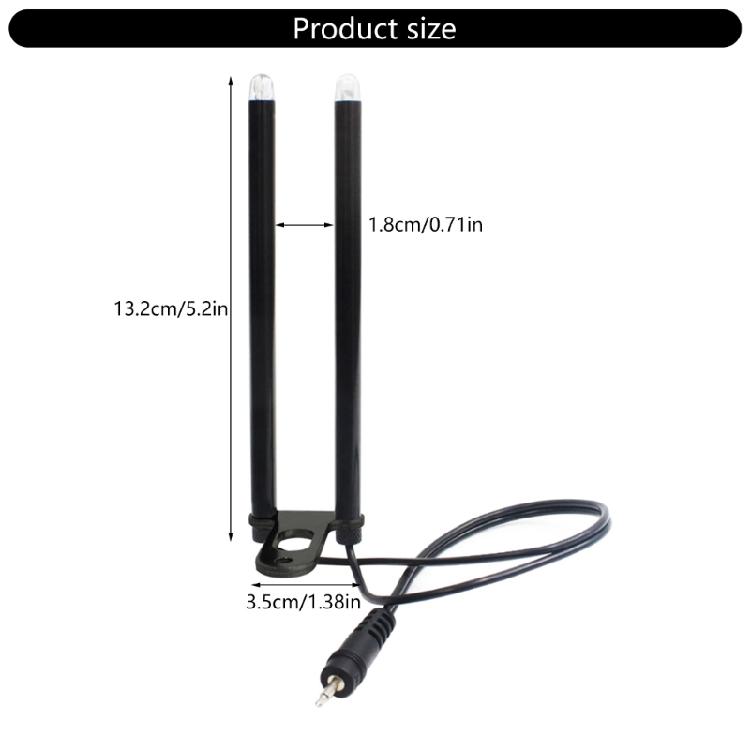 Fishing Windproof Stick Alarm Gear Snag Bites Bar Fishing Snag Ear Bar with LED Light Fishing Tackle Accessories