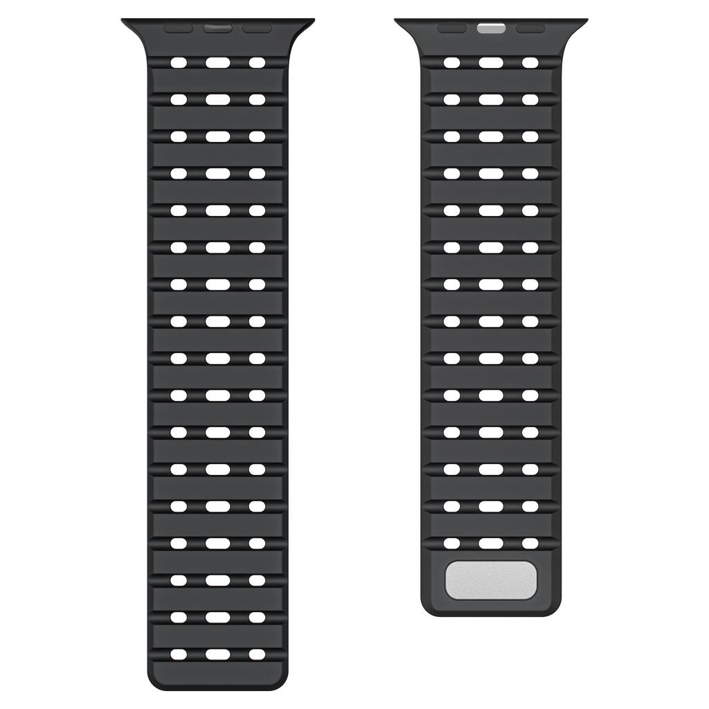 Magnetic Strap For Apple Watch Ultra 2 49mm 44mm 45mm 38mm 42mm 41mm Belt Silicone Bracelet iWatch Series 8 7 6 5 9 Se 40mm Band