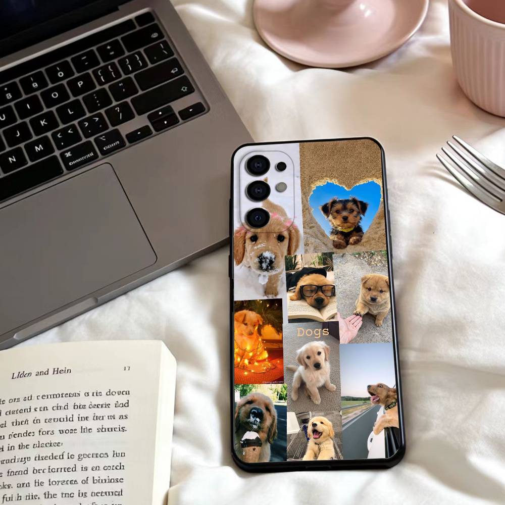 

Cute Labrador Phone Case For Samsung S25,24,23,22,30,21,10,9,Ultra,Plus,Lite,FE,4,5 G Soft Black Case Samsung S20fe