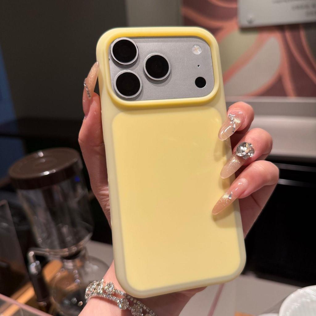 Apple 17 Pro Max Silicone Case: Large Hole, Matte AI Buttons, Fits iPhone 16