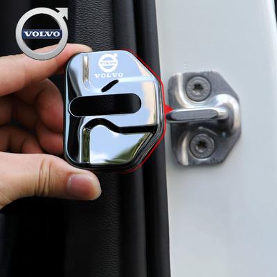 For 4Pcs Stainless Steel Car Door Lock Cover Auto Accessories For Volvo XC90 V90 V60 XC60 V40 S80 S60 S90 C40 XC40 V70 XC7 FK4
