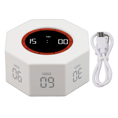 Achteckiger Timer Schreibtisch Produktivitätstimer Würfel mit G-Sensor für Aufgabenarbeit Studium Küche 1 3 5 15 30 60 90min Benutzerdefiniert