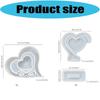 Photo Frame Resin Molds,Heart Shape Silicone Molds for Resin DIY Personalised Picture Frame Epoxy Resin Mould Art Craft