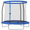 8ft Trampoline with Safety Enclosure Net, Steel Frame Outdoor Trampoline, with Edge, Safety Cover