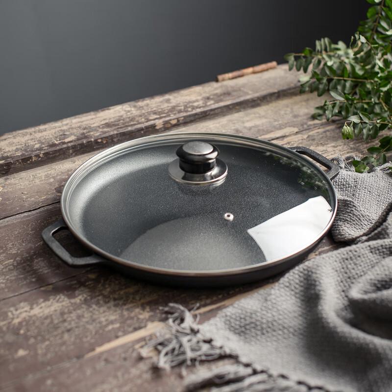 Lilang Thickened Cast Iron Non-Coated Griddle Pan