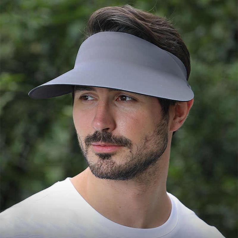 Unisex Couples Sun Visor Cap, Spring Summer UV Protection Breathable Hat, Adjustable Elastic Band for Outdoor Work & Daily Wear