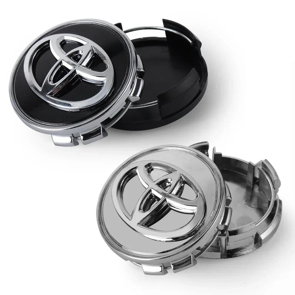 4PCS 62mm Car Wheel Center Cover Decoration Badge Car Hub Cap For Toyota C-hr Rav4 Yaris Hilux Avensis Prius Auris Corolla Cross