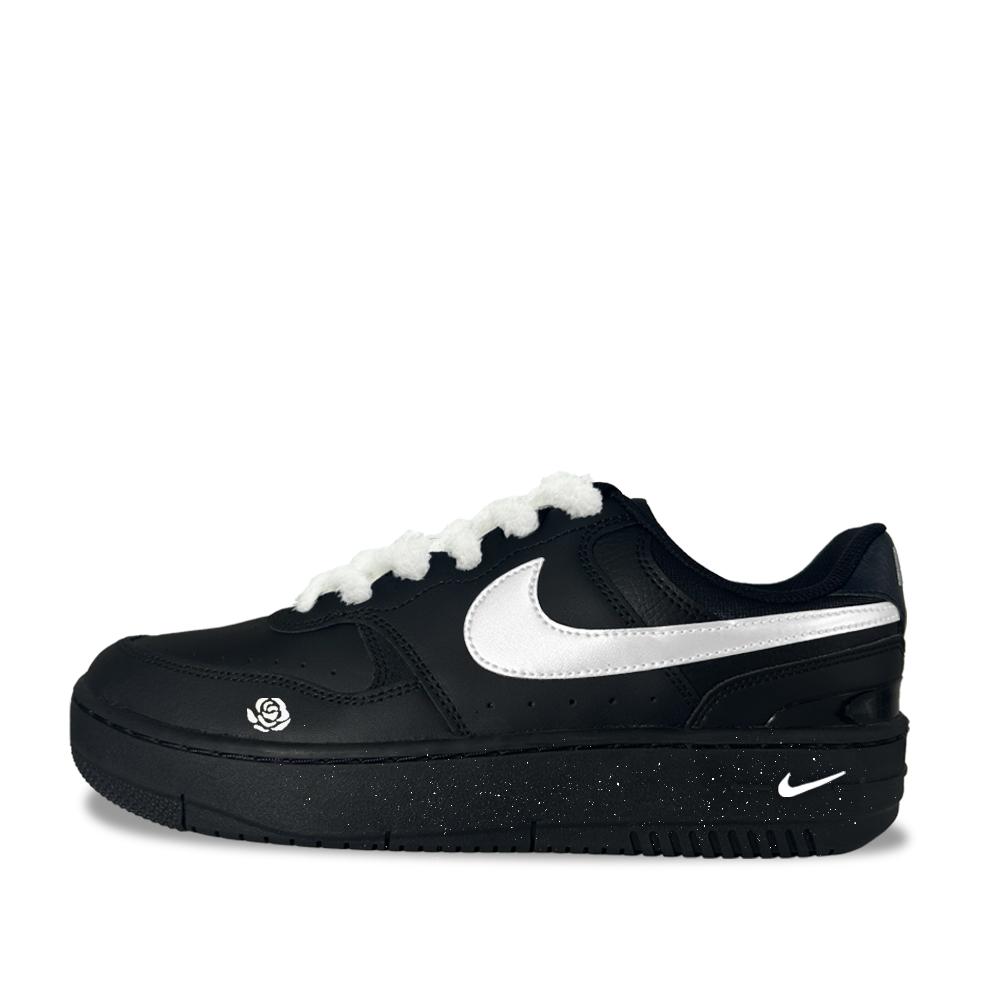 

Nike Gamma Force Small Velvet Rose Synthetic Leather Abrasion Resistant Low top Skateboard Shoes Women s Black HQ1674-001(team1544-) 36.5
