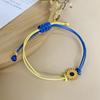 Charm Yellow Blue Ukraine Bracelets For Women Men Handmade Woven String Ukrainian Flag Color Bracelet Couple Friendship Jewelry