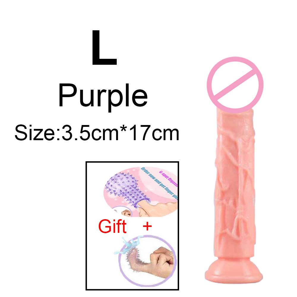 New  Female penis masturbation 6 Sizes Dildos Erotic Jelly Dildo Artificial Penis  Suction Cup Dick Erotic Anal Gode Sex Toy
