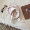 70Cm Polka Dot Flower Small Square Scarf Women Versatile Headwear Luxury Scarf Shawl Bag Accessories Casual Elegant Breathable