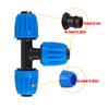 5pcs 1/2" Hose Locking Connector 16mm Drip Irrigation Fittings Locking Barb Straight Connector 4/7mm Hose Fittings Divider
