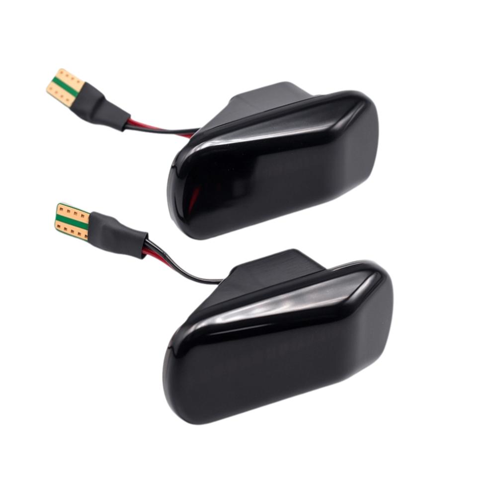 

Sequential Design Side Fender Lights LED Sequential Side Turn Signals Car Modification чёрный