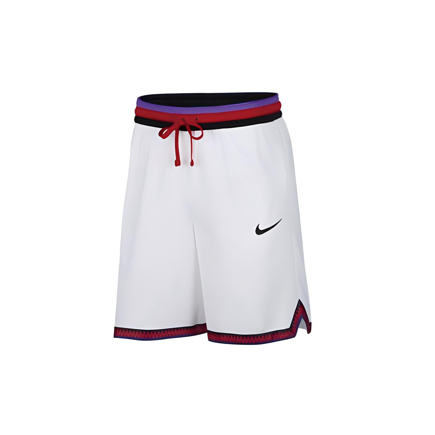 Nike Basketball Shorts Men s White Moderate Straight Fit Pants AT3151-102 XL