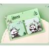 Cartoon Panda Sticky Note Paper 60Sheets Adheive Notes Pocket Notes Memo Pad Small Notepads for Writing Journaling
