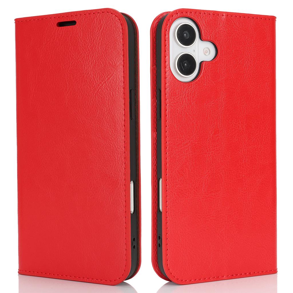 iPhone Crazy Horse Pattern Genuine Leather Wallet Leather Case Fashionable and Practical Combining Card Slot and Stand Function